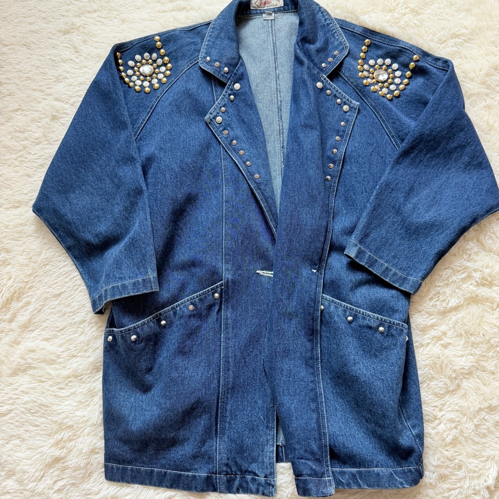 Apache Vintage Embellished Denim Jacket